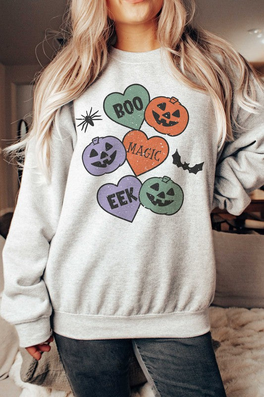 HALLOWEEN PUMPKINS GRAPHIC SWEATSHIRT