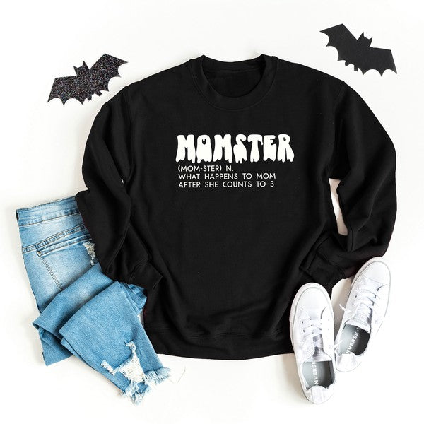 Halloween Momster Definition Graphic Sweatshirt