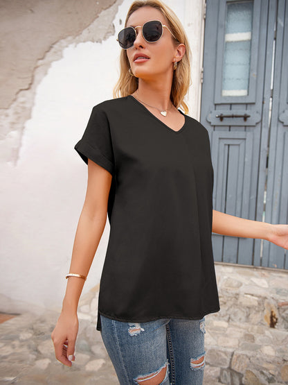 V-Neck Short Sleeve T-Shirt