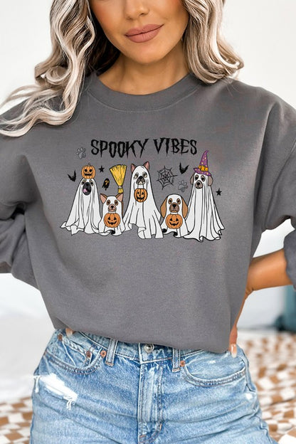 Halloween Spooky Vibes Dog Costumes Sweatshirt