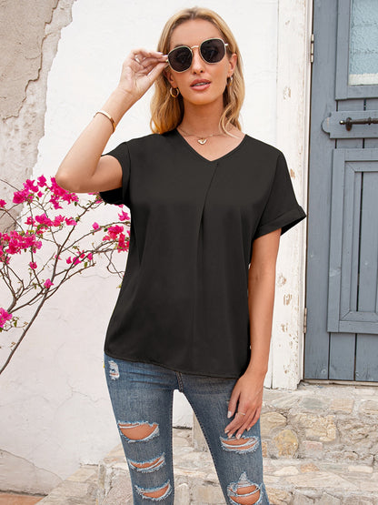 V-Neck Short Sleeve T-Shirt