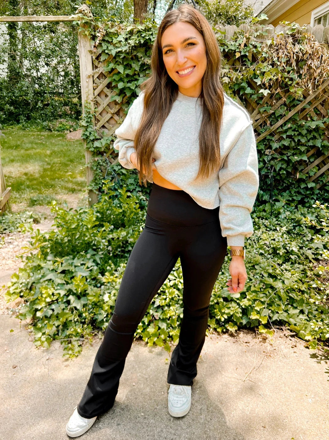 Fallon Flare Suck and Tuck Leggings in Two Colors