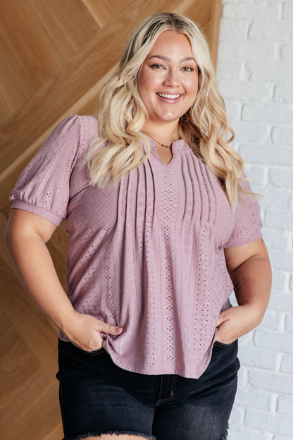 CENTER & MAIN - Best Chance Pleat Front Blouse