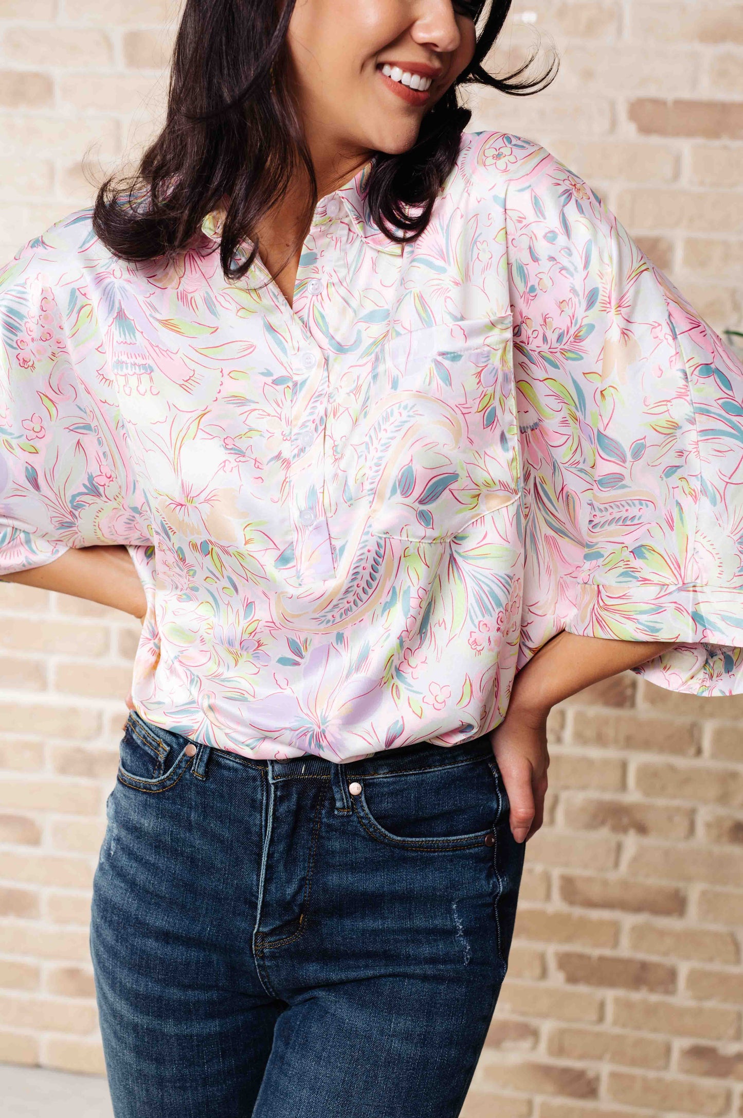 EMILY WONDER - Blissful Botanicals Blouse