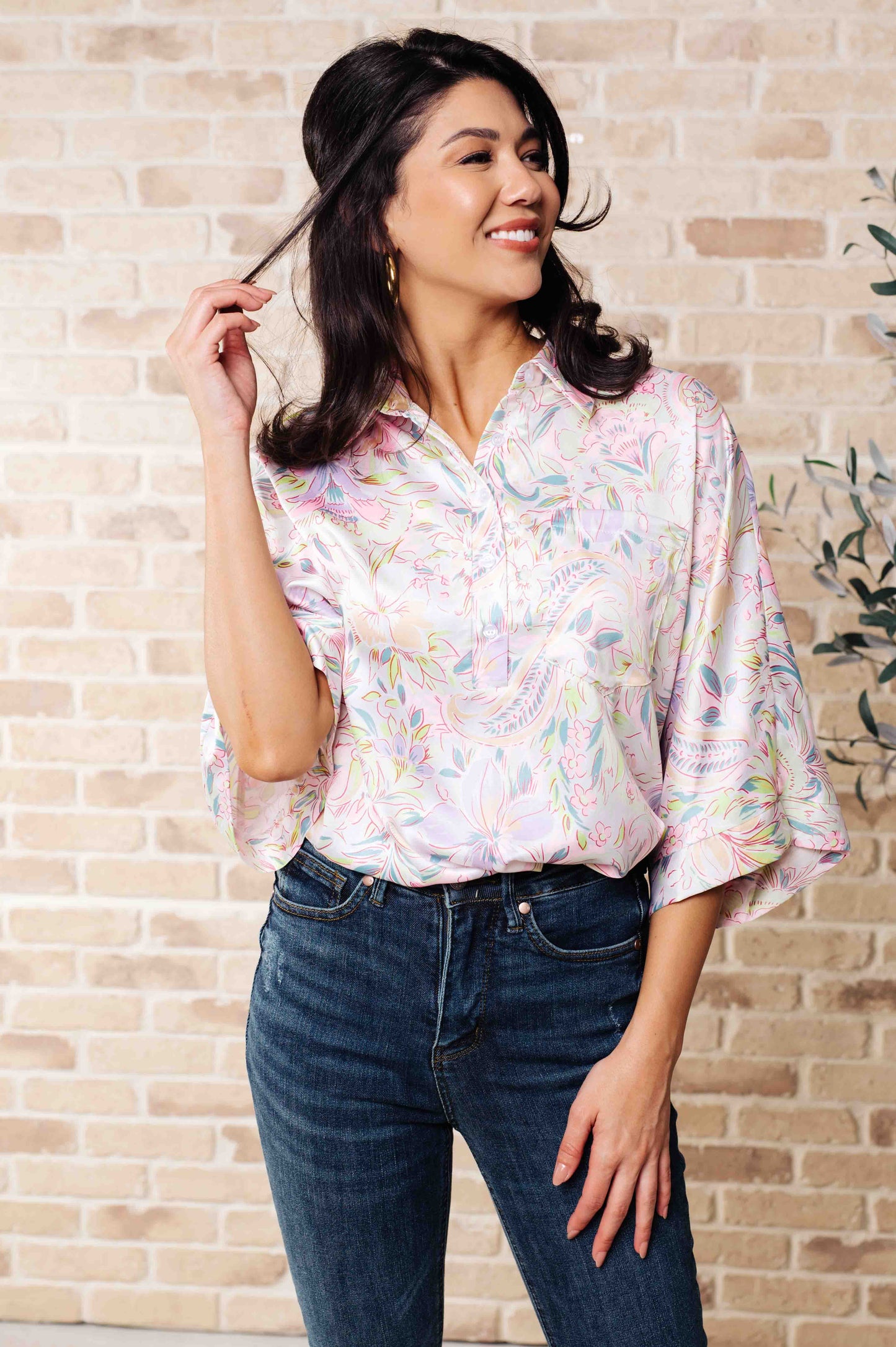 EMILY WONDER - Blissful Botanicals Blouse