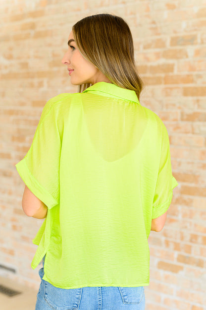 JODIFL - Bright Idea Button Down in Citrus