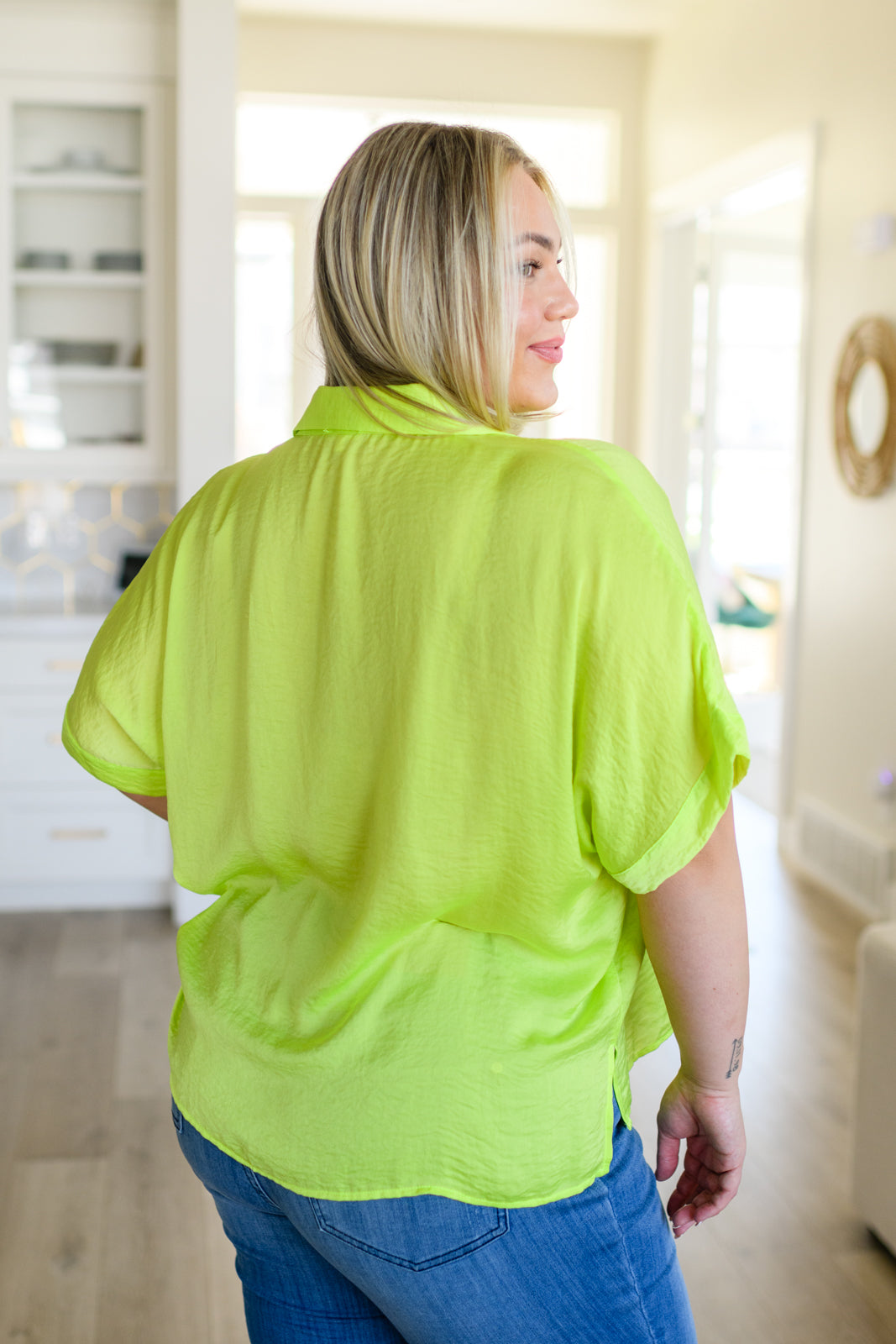 JODIFL - Bright Idea Button Down in Citrus