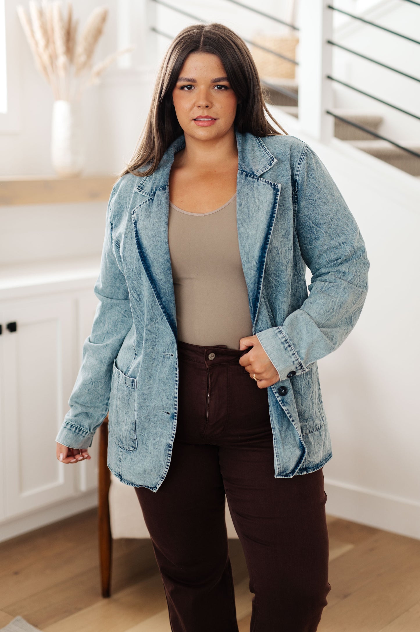 Bibi - Business Brunch Denim Blazer