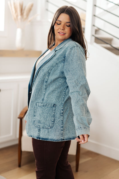 Bibi - Business Brunch Denim Blazer