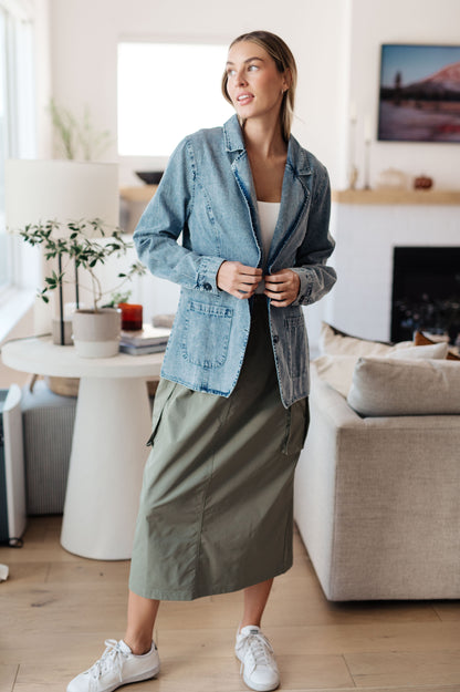 Bibi - Business Brunch Denim Blazer