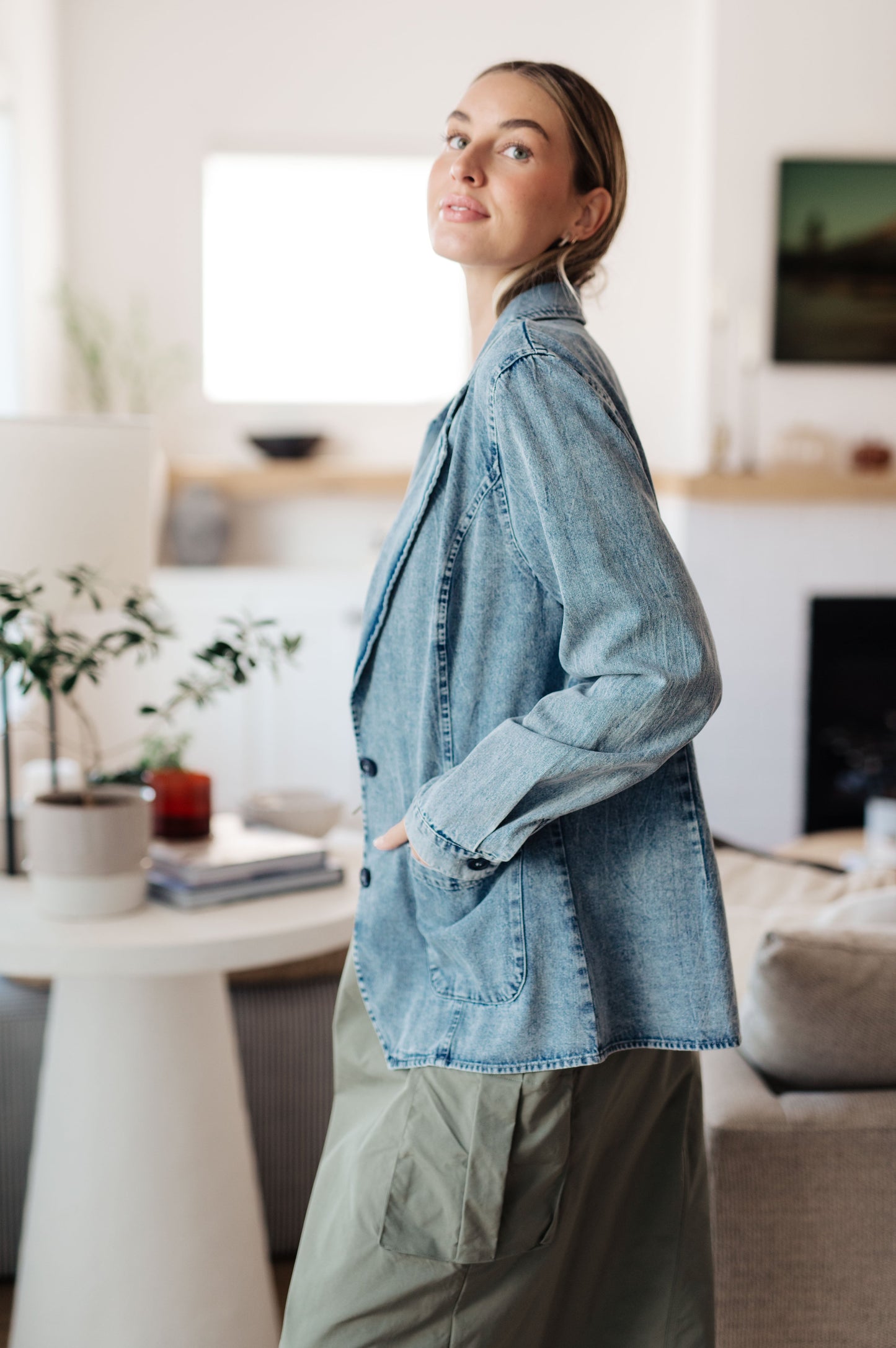 Bibi - Business Brunch Denim Blazer