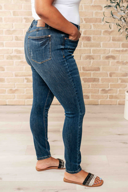 JUDY BLUE High Rise Control Top Skinny Jeans