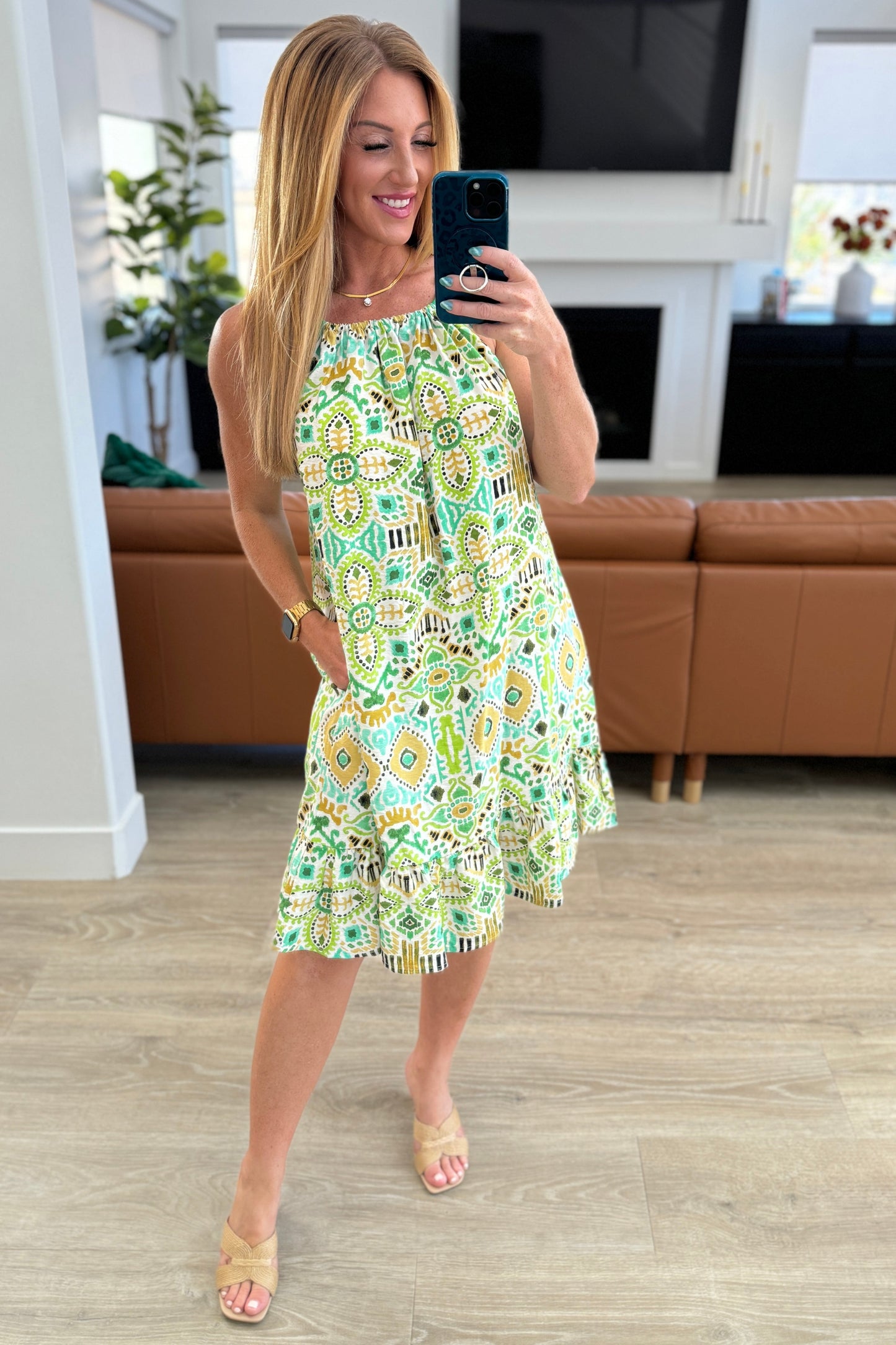 SEW IN LOVE - As You Walk On By Tank Dress in Lime