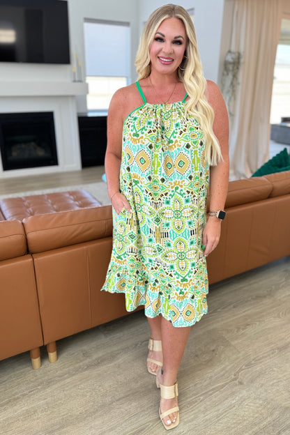 SEW IN LOVE - As You Walk On By Tank Dress in Lime