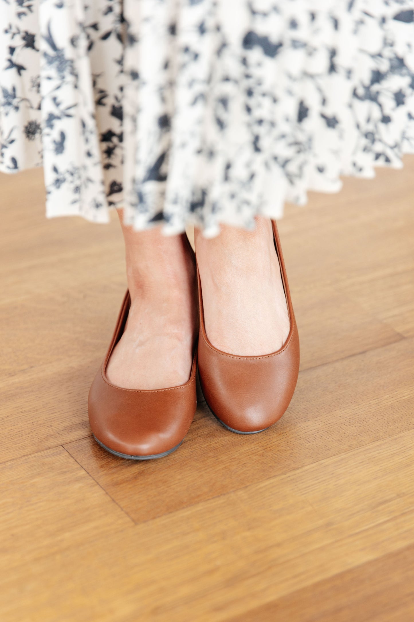 SODA On Your Toes Ballet Flats in Camel