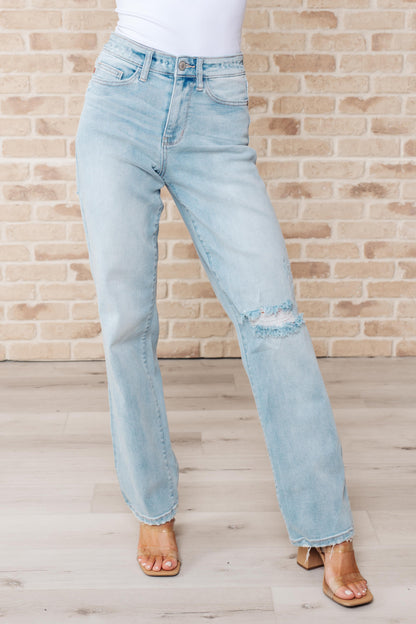 JUDY BLUE High Rise 90's Straight Jeans