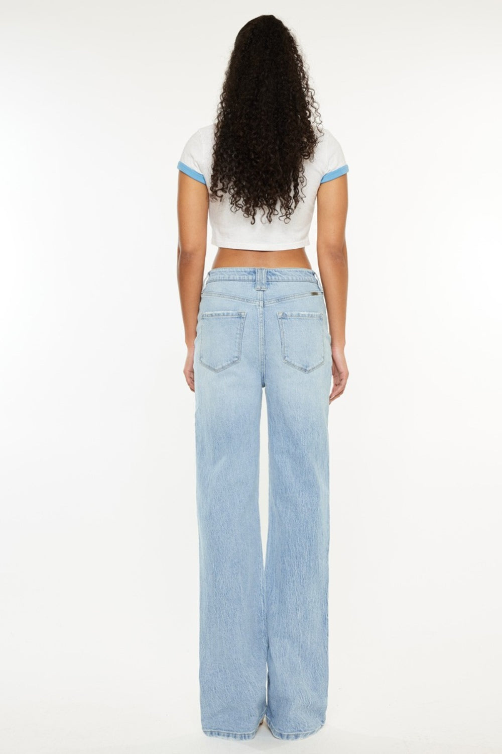 Kancan Distressed High Waist Straight Jeans