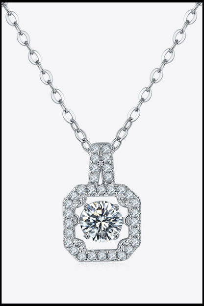 Adored Moissanite 925 Sterling Silver Necklace