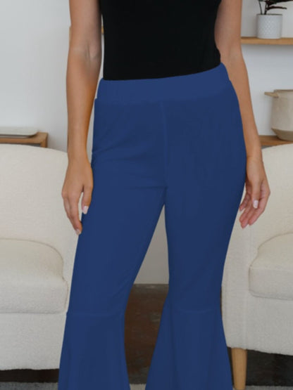 High-Low Bootcut Pants