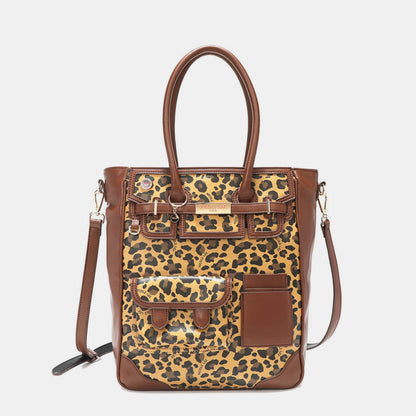 Nicole Lee USA Leopard Large Tote Bag